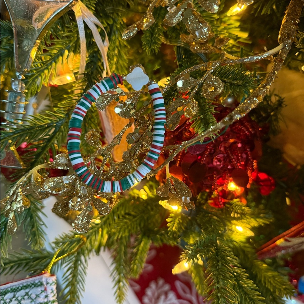 Four Leaf Christmas Clover Bracelet